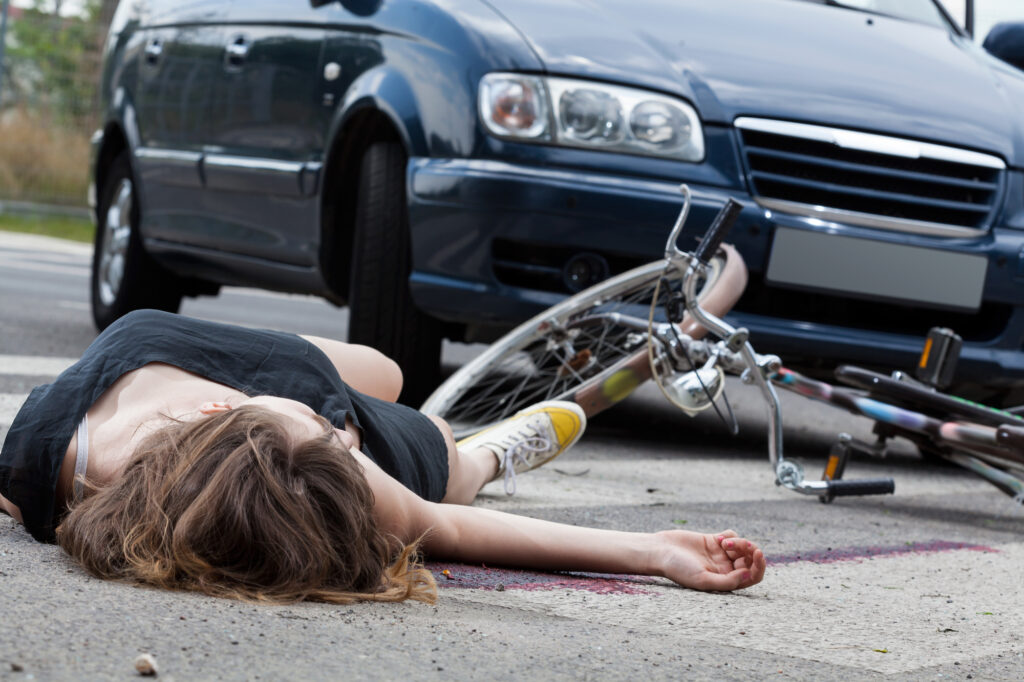 Uheld på cyklen